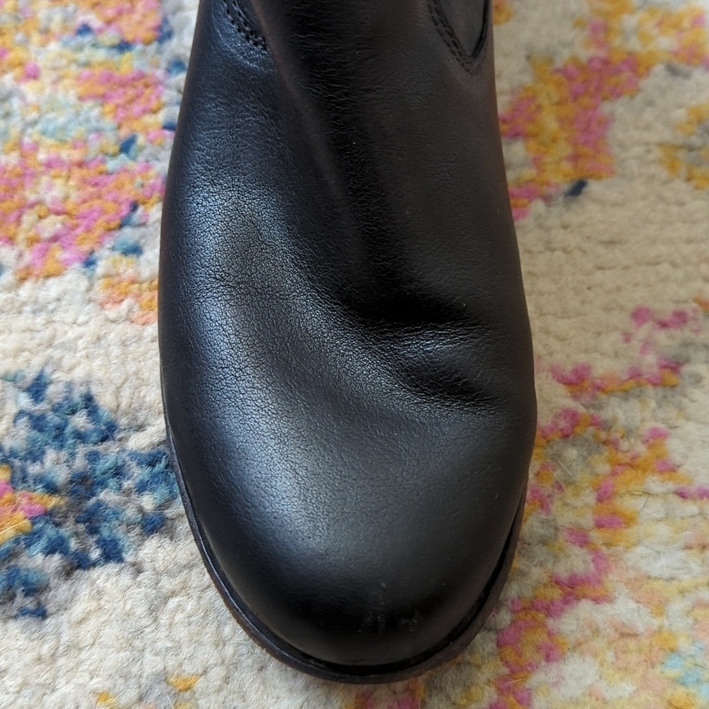 Rag & Bone Mercer II Handmade Goodyear Leather Slouchy Moto Boots Black 38.5 - Picture 10 of 15